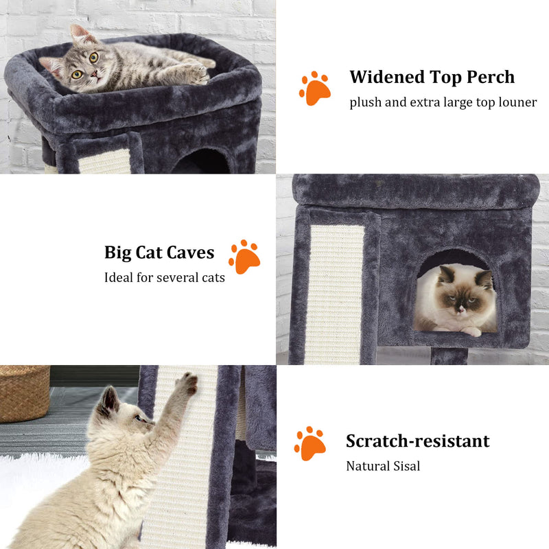 SYANDLVY Smoky Grey Cat Tree - Mingle & Moa