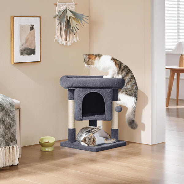 Yaheetech 23.5in Cat Tree Tower - Dark Gray - Mingle & Moa