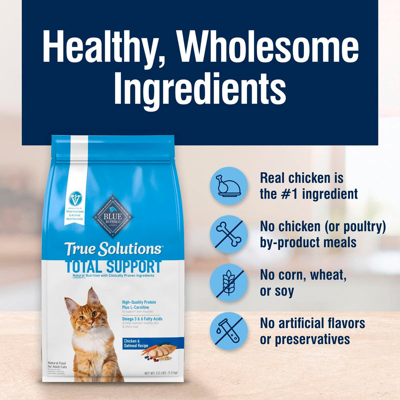 Blue Buffalo Total Support Dry Cat Food, Chicken, 11 lb - Mingle & Moa