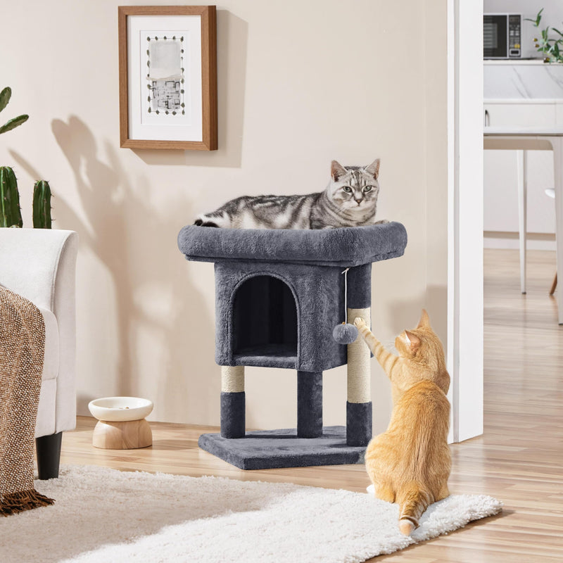 Yaheetech 23.5in Cat Tree Tower - Dark Gray - Mingle & Moa