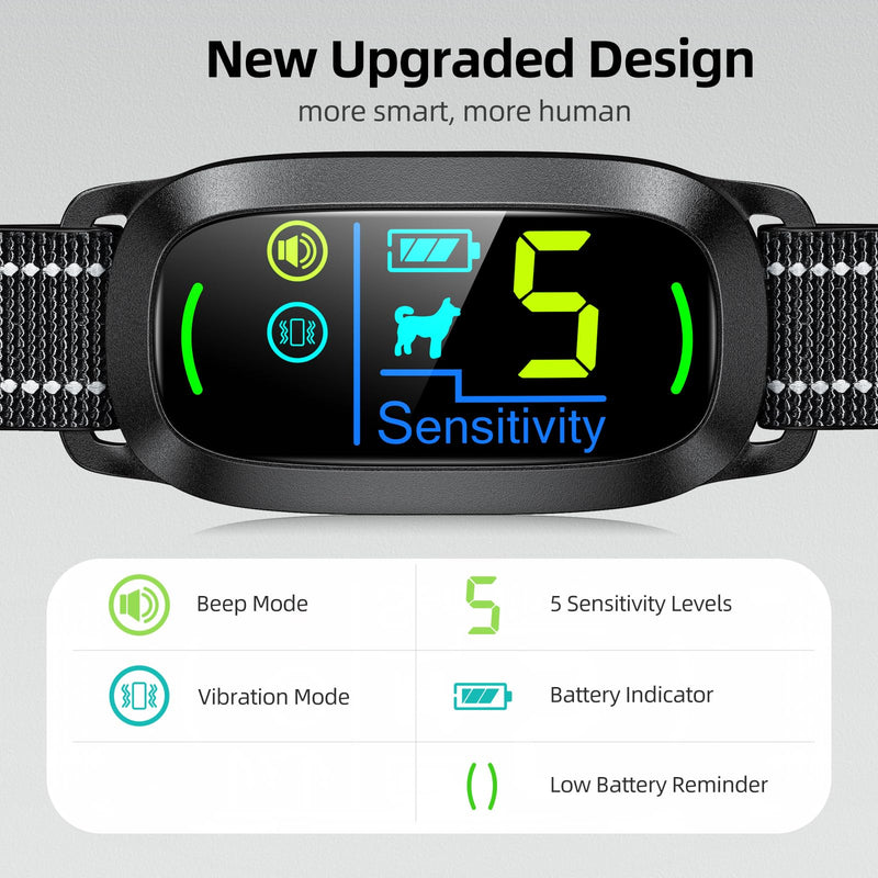 FAFAFROG Smart Bark Collar (Black) - Mingle & Moa