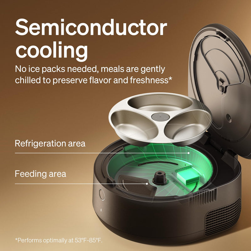 PETLIBRO Automatic Wet Food Feeder, 3 Meals, App-Controlled - Mingle & Moa
