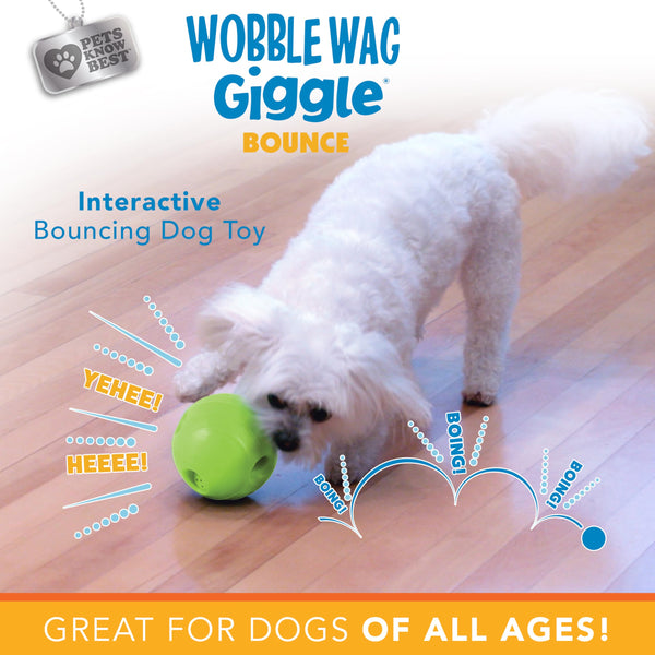 Wobble Wag Giggle Bounce Ball – Interactive Dog Toy - Mingle & Moa