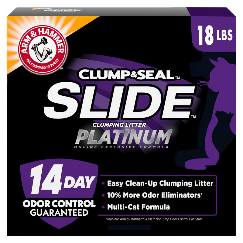 Clump & Seal SLIDE Platinum Multi-Cat Litter, 18 lb - Mingle & Moa