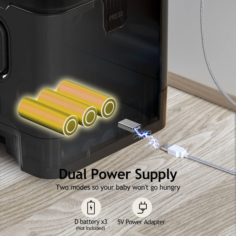 VOLUAS Automatic Cat Feeder, 4 Meals/Day, Voice Recorder - Mingle & Moa