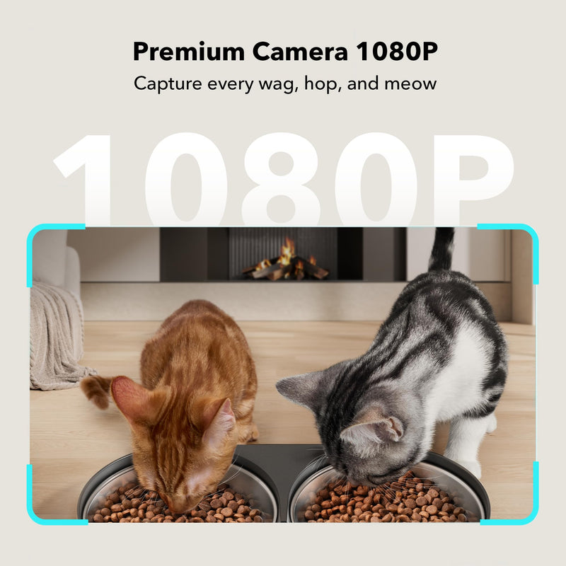 PETLIBRO Automatic Cat Feeder with Camera, 5G WiFi, Dual Tray, 5L - Mingle & Moa