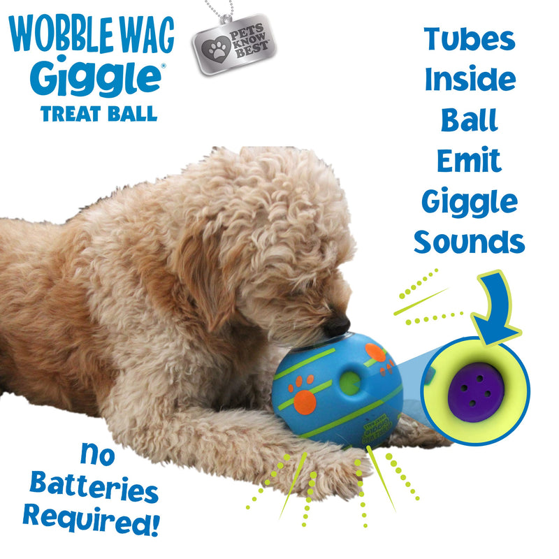 Wobble Wag Giggle Treat Ball – Interactive Dog Toy - Mingle & Moa