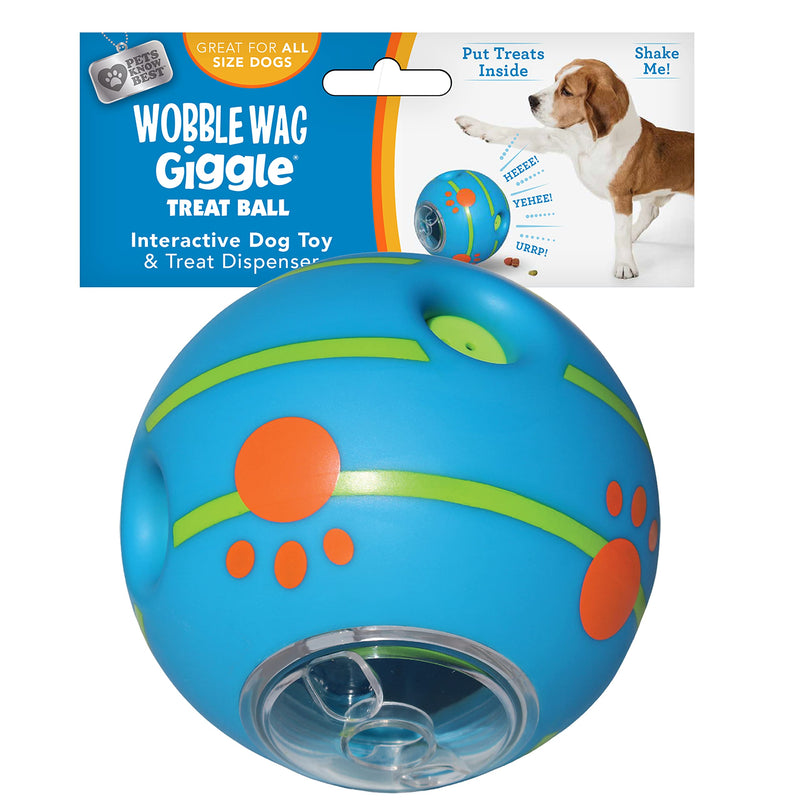 Wobble Wag Giggle Treat Ball – Interactive Dog Toy - Mingle & Moa