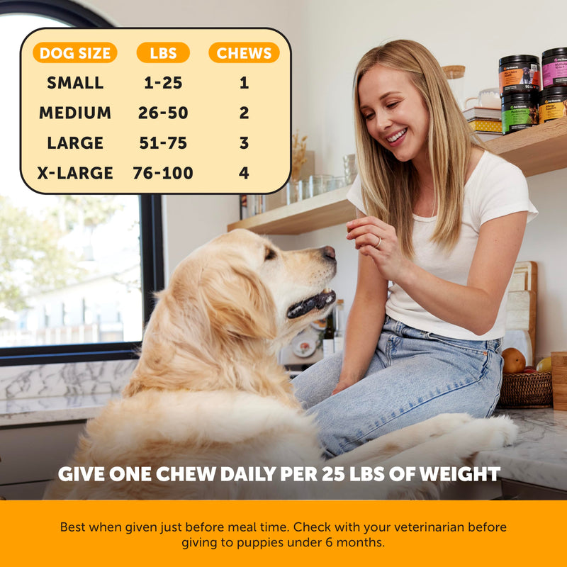 Dog Allergy & Itch Relief Supplement with Probiotics (Salmon, 90 ct) - Mingle & Moa