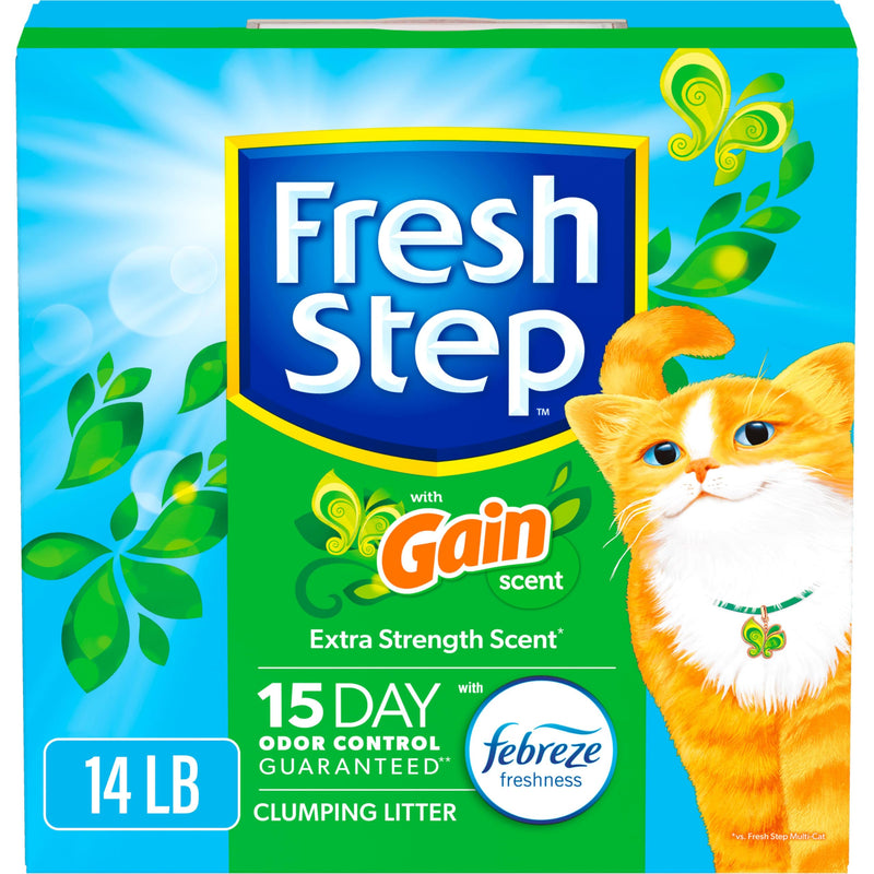 Clumping Cat Litter with Febreze Gain Scent, 14 lb - Mingle & Moa