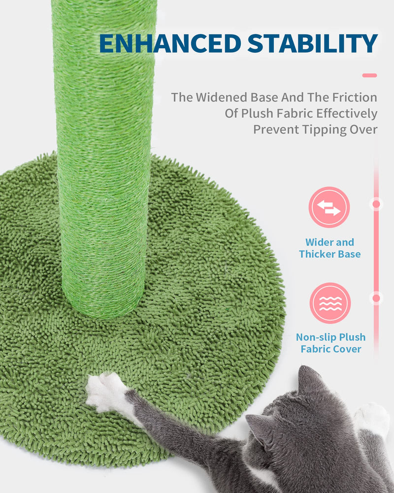 Made4Pets 25.6" Green Cactus Cat Scratcher - Mingle & Moa