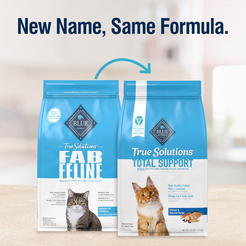 Blue Buffalo Total Support Dry Cat Food, Chicken, 11 lb - Mingle & Moa