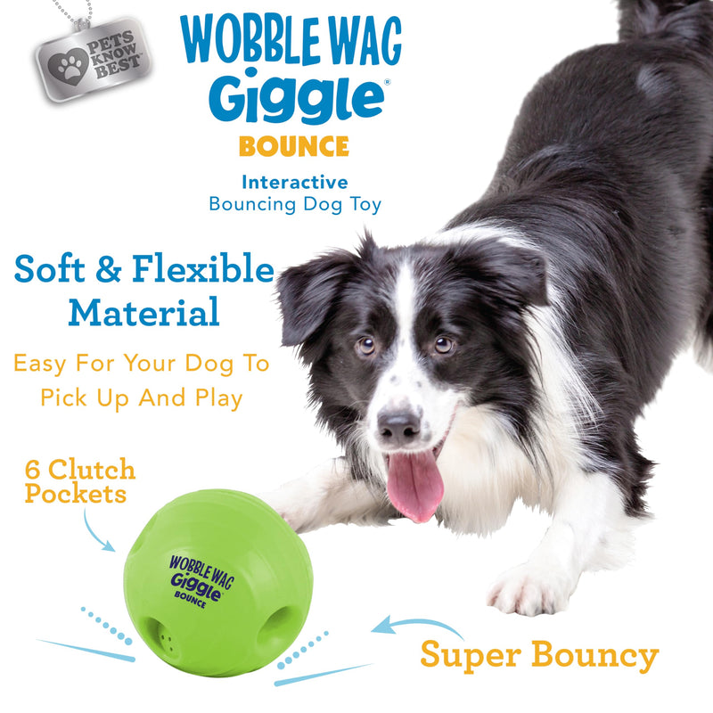 Wobble Wag Giggle Bounce Ball – Interactive Dog Toy - Mingle & Moa