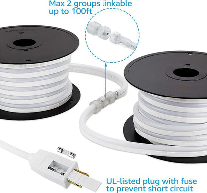 Leonlite Pro Decoration Neon Rope Light（50Ft） - Multicolor Choices