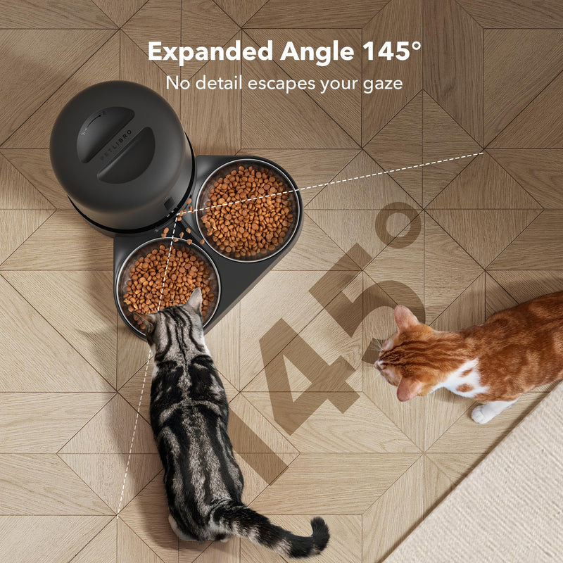 PETLIBRO Automatic Cat Feeder with Camera, 5G WiFi, Dual Tray, 5L - Mingle & Moa