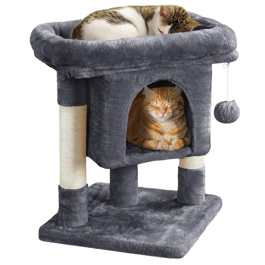 Yaheetech 23.5in Cat Tree Tower - Dark Gray - Mingle & Moa