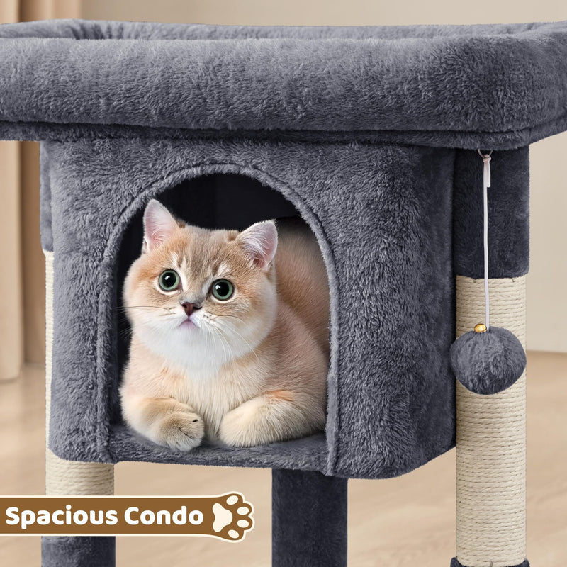 Yaheetech 23.5in Cat Tree Tower - Dark Gray - Mingle & Moa