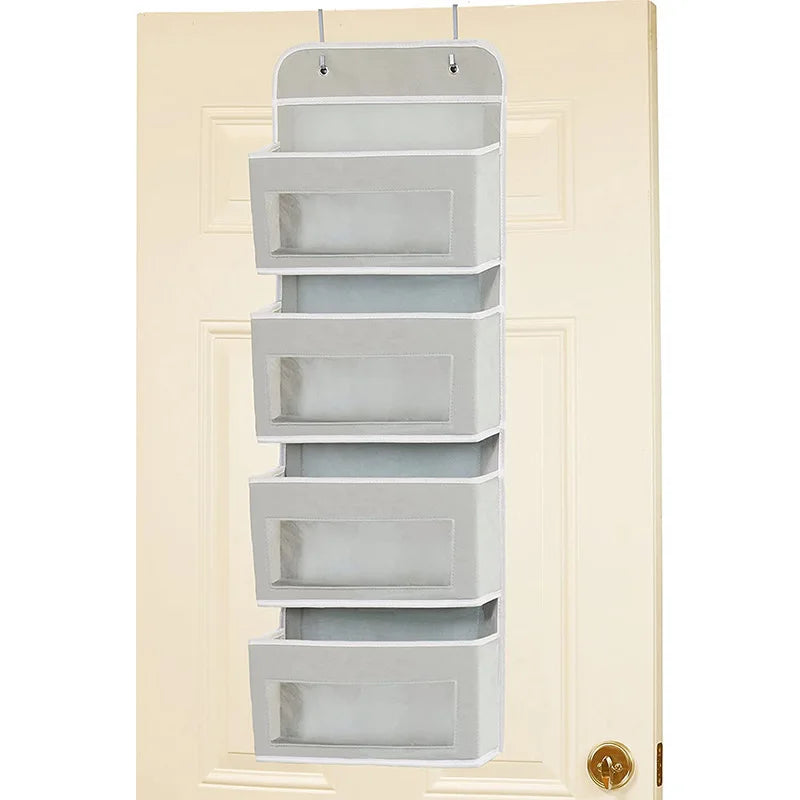Mingle Moa - Over the Door Organizer Storage 5 Shelf Hanging Door Organizer with 5 Large Capacity Pockets for Bedroom Bathroom home organizer