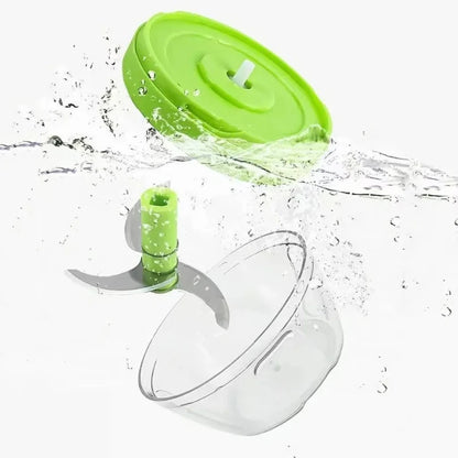 Mingle Moa - Food Shredder Processor Mini Manual Rope Garlic Cutter Meat Mincer Vegetable Onion Cutter Garlic Masher Kitchen Tools Portable