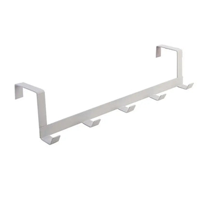 Mingle Moa - Hooks Over The Door 5 Hooks Home Bathroom Organizer Rack Clothes Coat Hat Towel Hanger Bathroom Kitchen Accessories