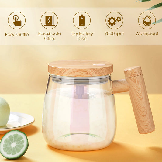 Mingle Moia - 400ML Self Stirring Mug 7000RPM Electric High Speed Mixing Mug With Waterproof Automatic Mix Cup for Coffee Milk Protein Powder