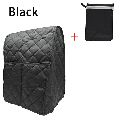 Mingle Moa - Standing Blender Dust Cover, Multi-Color Quilted Diamond Pattern with Side Pocket, Polyester Appliance Protector