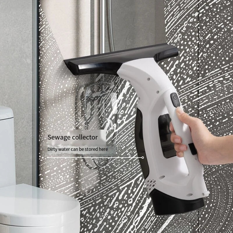 Mingle Moa - Multifunctional Electric Cordless Window Cleaner Machine White Cordless Rechargeable Automatic Portable Glass Cleaner Tools - Mingle & Moa