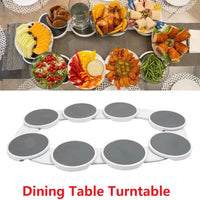 Mingle Moa - Kitchen Dining Table Turntable Kitchen Countertop Turntable 360 Degree Rotation Versatile Heat Resistant for Rectangular Table
