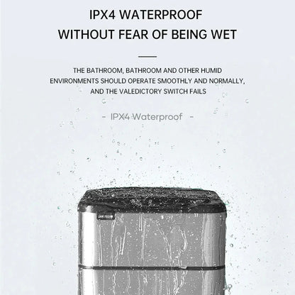 Mingle Moa - Smart Trash Can 20 Liters 15L Wastebasket Stainless Steel Automatic Sensor Trash Can Food Waste Bin Home Kitchen Garbage Cube