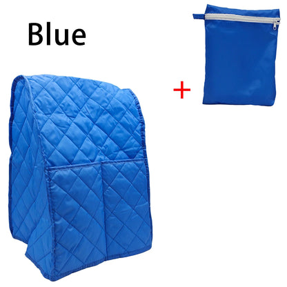 Mingle Moa - Standing Blender Dust Cover, Multi-Color Quilted Diamond Pattern with Side Pocket, Polyester Appliance Protector