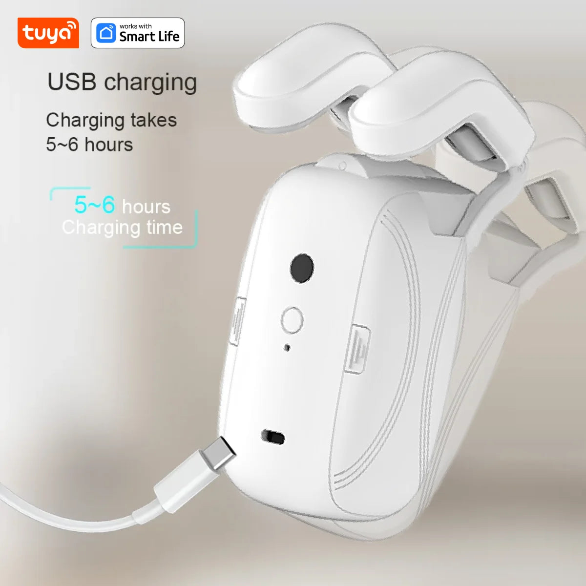 Mingle Moa - Tuya Smart Curtain Robot ( Roman Rod Track) Bluetooth APP Short Range Control, Timed switch, Pull-to-start, 8KG load capacity