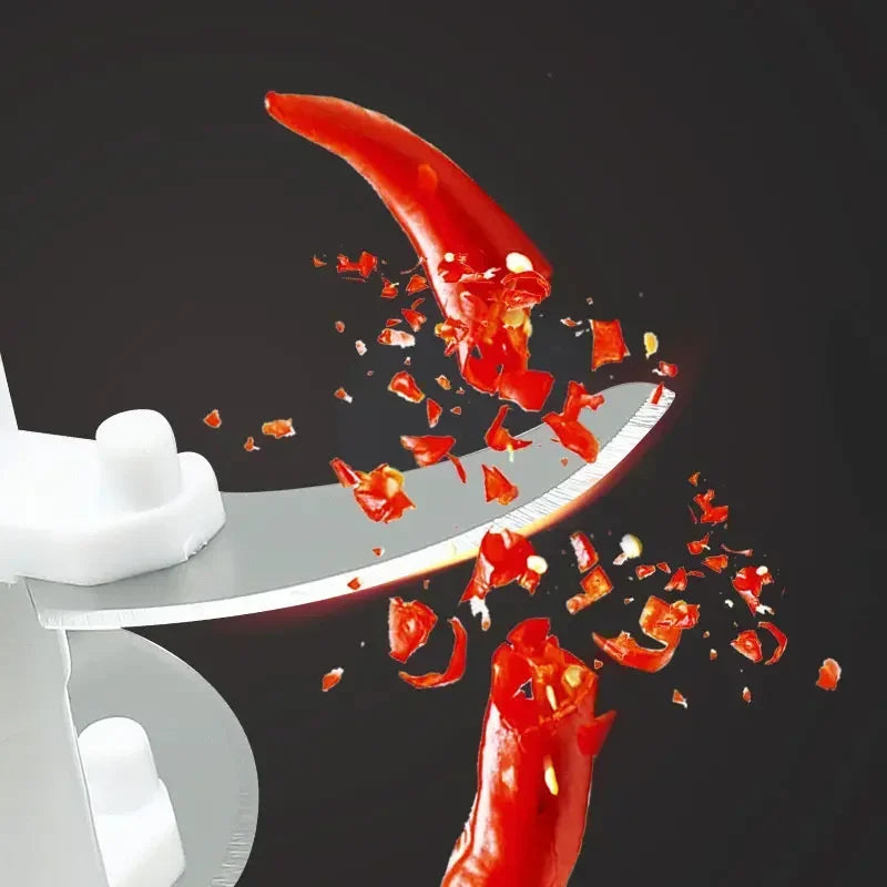 Mingle Moa - Food Shredder Processor Mini Manual Rope Garlic Cutter Meat Mincer Vegetable Onion Cutter Garlic Masher Kitchen Tools Portable