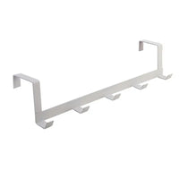 Mingle Moa - Hooks Over The Door 5 Hooks Home Bathroom Organizer Rack Clothes Coat Hat Towel Hanger Bathroom Kitchen Accessories