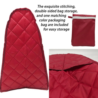 Mingle Moa - Standing Blender Dust Cover, Multi-Color Quilted Diamond Pattern with Side Pocket, Polyester Appliance Protector
