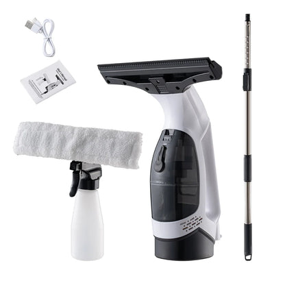 Mingle Moa - Multifunctional Electric Cordless Window Cleaner Machine White Cordless Rechargeable Automatic Portable Glass Cleaner Tools - Mingle & Moa