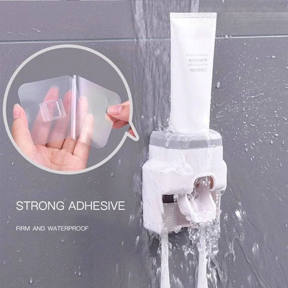 Mingel Moa - Wall Mount Automatic Toothpaste Dispenser Bathroom Supplies Toothpaste Squeezer Toothbrush Holder toothpaste squeezer
