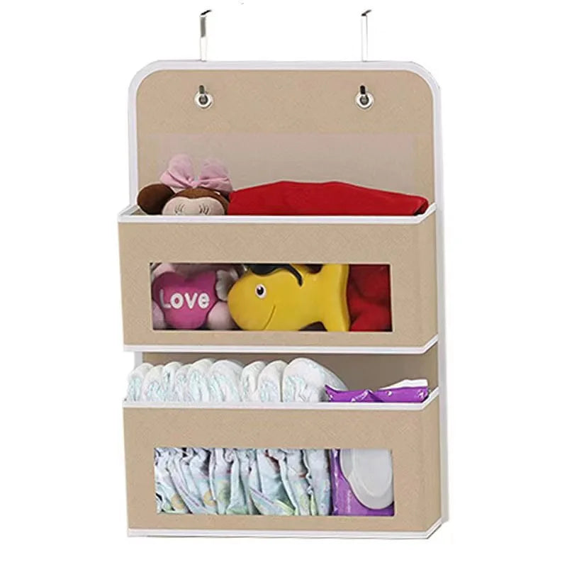 Mingle Moa - Over the Door Organizer Storage 5 Shelf Hanging Door Organizer with 5 Large Capacity Pockets for Bedroom Bathroom home organizer