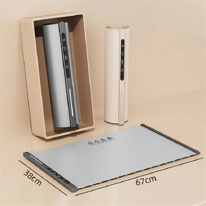 Mingle Moa - Electric Warming Tray Foldable Food Warmer Mat with 3 Tem Setting Fast Full Surface Heating Portable Electric Food Warming Tray