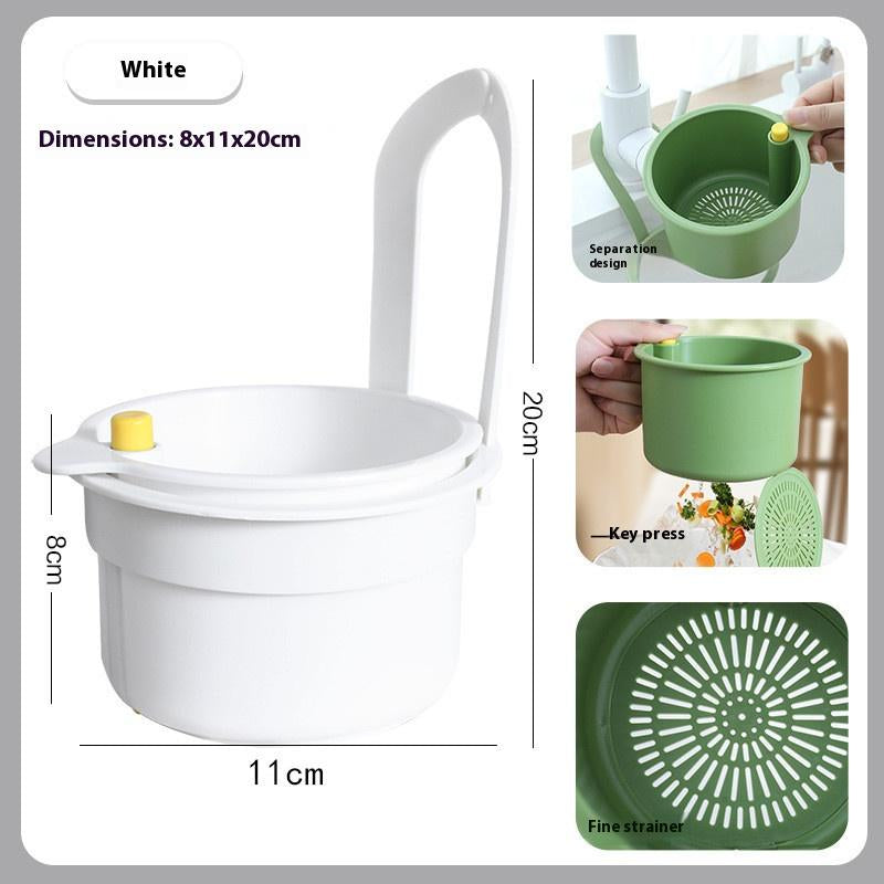 Hangable Sink Strainer Basket, Kitchen Sink Food Residue Separator, Fruit Washing Drain Basket