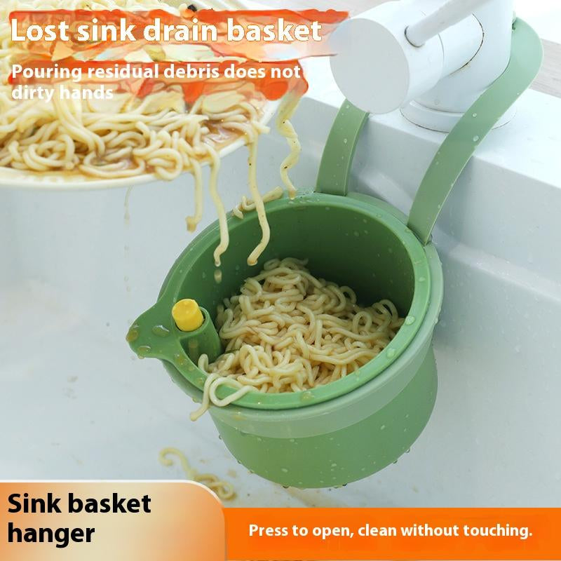Hangable Sink Strainer Basket, Kitchen Sink Food Residue Separator, Fruit Washing Drain Basket