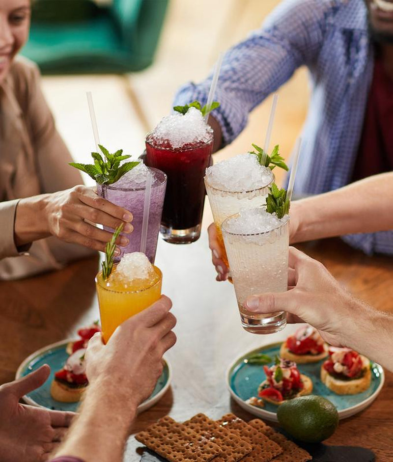 Ecozy Countertop Sonic Nugget Ice Maker Chewable Ice Cubes 33 Lbs Daily Output Self-Cleaning Stainless Steel for Party Kitchen Bar Black Friday Deal