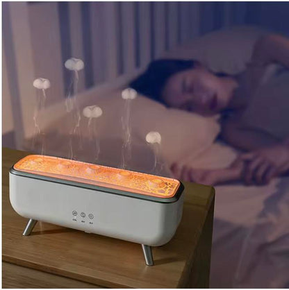 300Ml Dynamic Jellyfish Air Humidifier Five Nozzles Essential Oil Humidifier Dancing Jellyfish Aromatherapy Diffuser for Bedroom