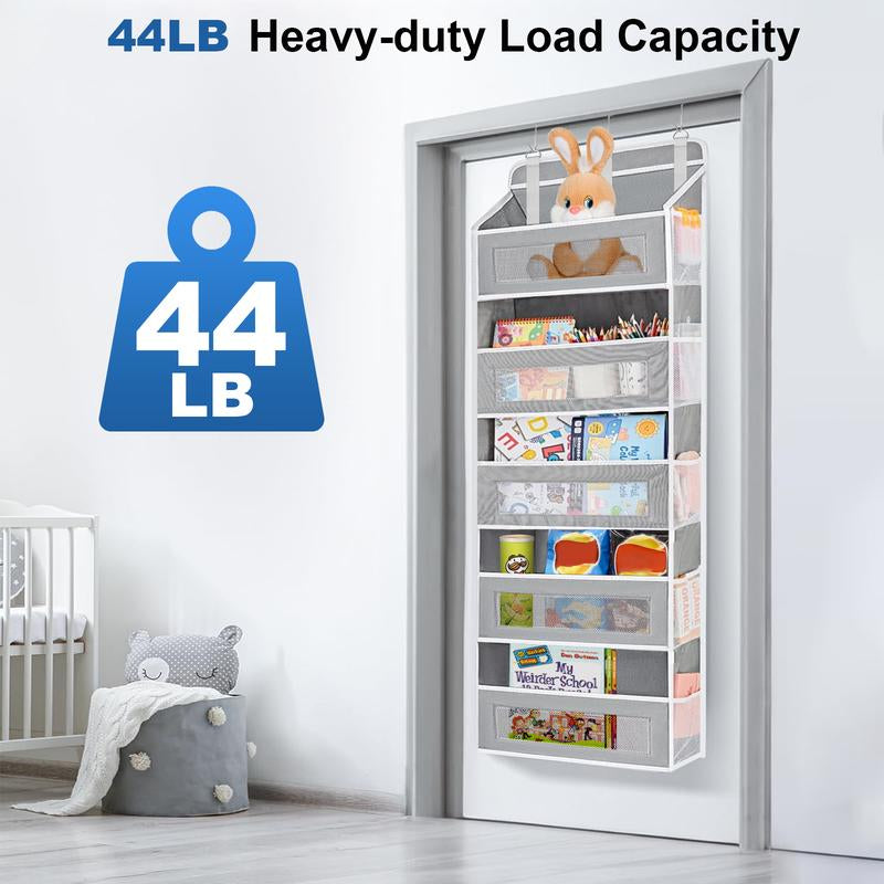 5-Tier Heavy-Duty Hanging Organizer-10 Large Pockets 44Lb Anti-Tilt-Bedroom Bathroom Dorm Storage-Black Friday Deal Christmas Gift-Home Storage Accessories